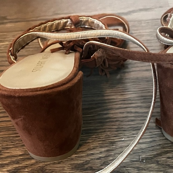 Stuart Weitzman Fringe Heels camel/tan - Picture 3 of 8